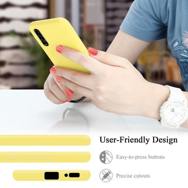 Samsung Galaxy A90 5G Skal Fodral Case (Gul)