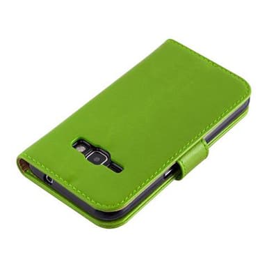 Samsung Galaxy J1 2016 Plånboksfodral Skal (Grön)
