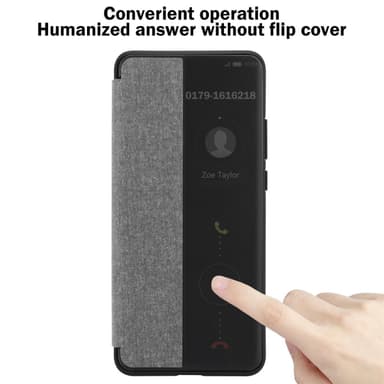 Huawei P40 Plånboksfodral Skal (Grå)