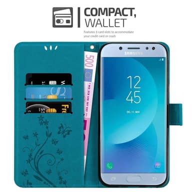 Samsung Galaxy J5 2017 Plånboksfodral Skal (Blå)
