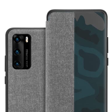 Huawei P40 Plånboksfodral Skal (Grå)