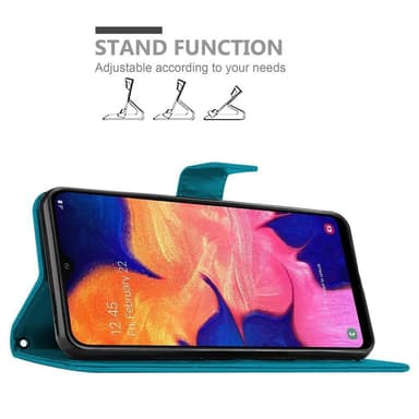 Samsung Galaxy A10 / M10 Plånboksfodral Skal (Blå)