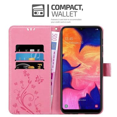 Samsung Galaxy A10 / M10 Plånboksfodral Skal (Rosa)