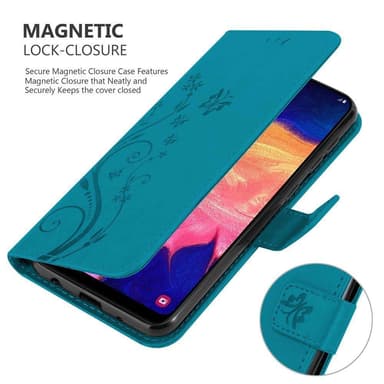 Samsung Galaxy A10 / M10 Plånboksfodral Skal (Blå)