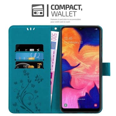 Samsung Galaxy A10 / M10 Plånboksfodral Skal (Blå)