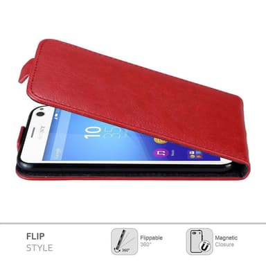 Sony Xperia C4 Flipfodral Skal (Röd)