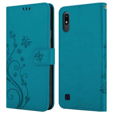 Samsung Galaxy A10 / M10 Plånboksfodral Skal (Blå)