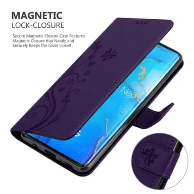 Oppo FIND X2 NEO Plånboksfodral Skal (Lila)
