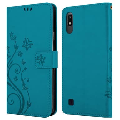 Samsung Galaxy A10 / M10 Plånboksfodral Skal (Blå)