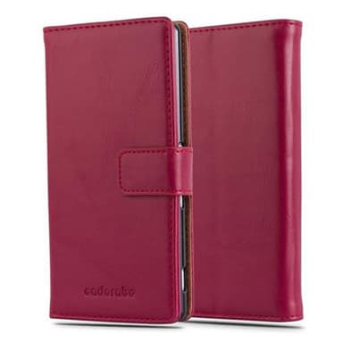Sony Xperia Z3 PLUS / Z4 Plånboksfodral Skal (Röd)