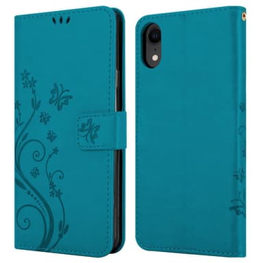 iPhone XR Plånboksfodral Skal (Blå)