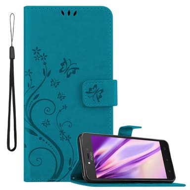 Motorola MOTO C PLUS Plånboksfodral Skal (Blå)