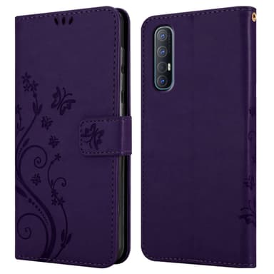 Oppo FIND X2 NEO Plånboksfodral Skal (Lila)