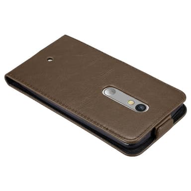 Motorola MOTO X PLAY Flipfodral Skal (Brun)