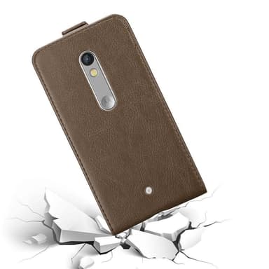 Motorola MOTO X PLAY Flipfodral Skal (Brun)