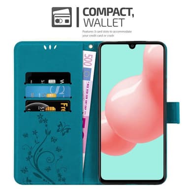 Samsung Galaxy A41 Plånboksfodral Skal (Blå)
