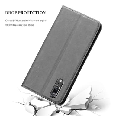 Huawei P20 Skal Fodral Case (Grå)