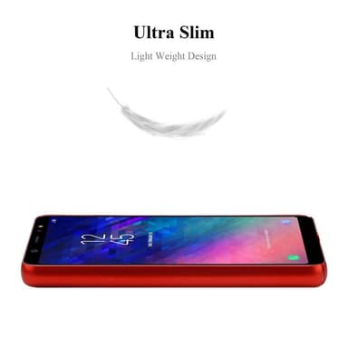 Samsung Galaxy A6 PLUS 2018 Skal Fodral Case (Röd)
