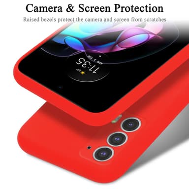 Motorola EDGE 20 Skal Fodral Case (Röd)