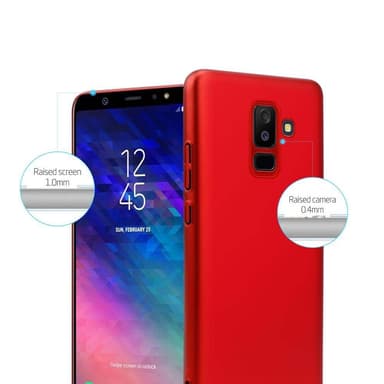 Samsung Galaxy A6 PLUS 2018 Skal Fodral Case (Röd)