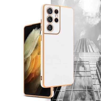 Samsung Galaxy S21 ULTRA Skal Fodral Case (Vit)