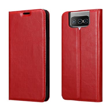 Asus ZenFone 7 PRO Skal Fodral Case (Röd)