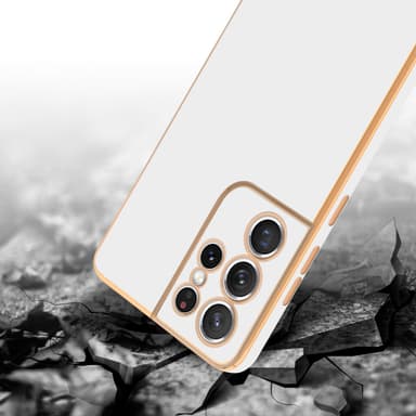 Samsung Galaxy S21 ULTRA Skal Fodral Case (Vit)