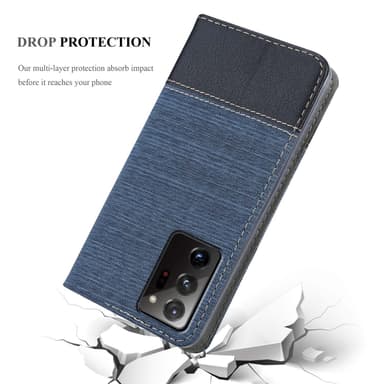 Samsung Galaxy NOTE 20 ULTRA Plånboksfodral Skal (Blå)