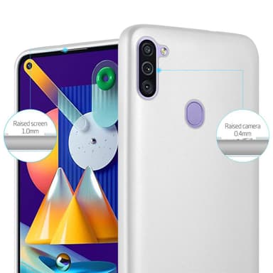 Skal Samsung Galaxy A11 / M11 Fodral Case (Silver)