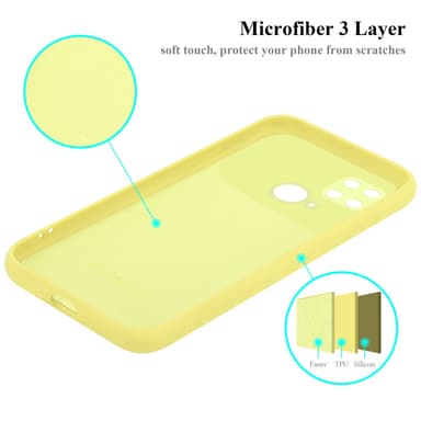 Xiaomi RedMi 10C / POCO C40 Skal Fodral Case (Gul)