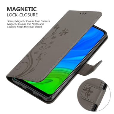 Huawei P SMART 2020 Plånboksfodral Skal (Grå)