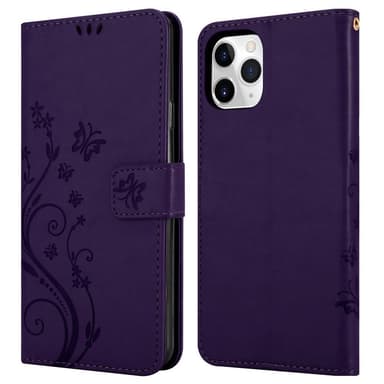 iPhone 11 PRO Plånboksfodral Skal (Lila)