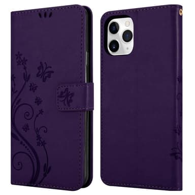 iPhone 11 PRO Plånboksfodral Skal (Lila)