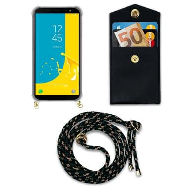 Samsung Galaxy J6 2018 Skal Fodral Kedja (Brun)