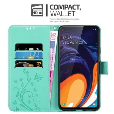 Samsung Galaxy A60 / M40 Plånboksfodral Skal (Turkos)