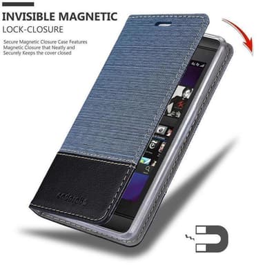 Blackberry Z10 Plånboksfodral Skal (Blå)
