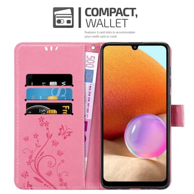 Samsung Galaxy A32 4G Plånboksfodral Skal (Rosa)
