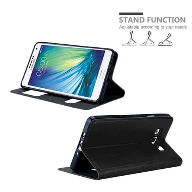 Samsung Galaxy A7 2015 Plånboksfodral Skal (Svart)