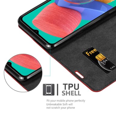 Samsung Galaxy M33 5G Skal Fodral Case (Röd)