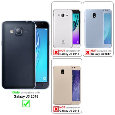 Skal Samsung Galaxy J3 2016 Fodral Case (Svart)