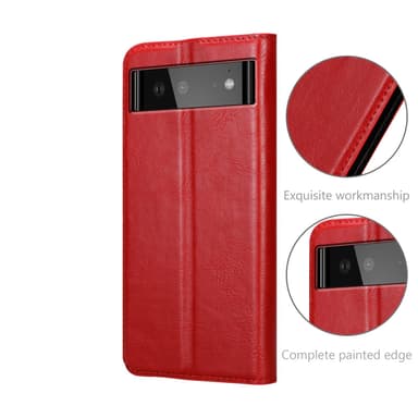 Google PIXEL 6 Skal Fodral Case (Röd)
