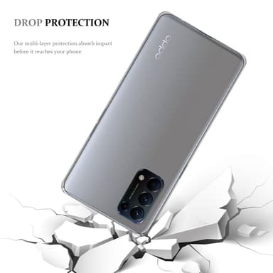 Oppo FIND X3 LITE Skal Fodral Case (Transparent)