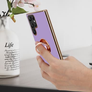 Samsung Galaxy S22 ULTRA Skal Fodral Case (Lila)