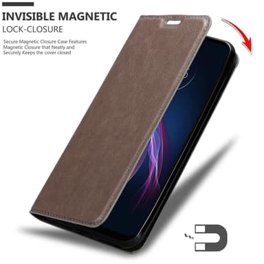 Motorola ONE FUSION+ Skal Fodral Case (Brun)