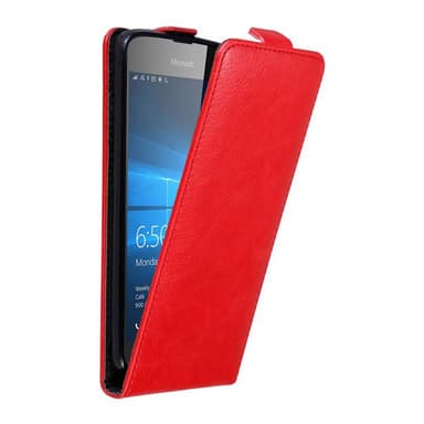 Nokia Lumia 650 Flipfodral Skal (Röd)