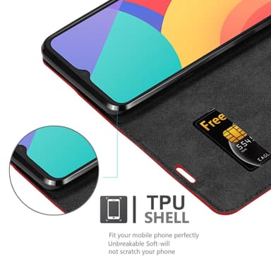 Alcatel 1S 2021 / 3L 2021 Skal Fodral Case (Röd)