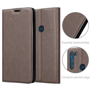 Motorola ONE FUSION+ Skal Fodral Case (Brun)