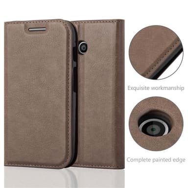 Motorola MOTO E1 Skal Fodral Case (Brun)