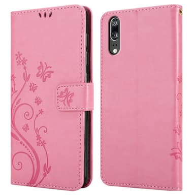 Huawei P20 Plånboksfodral Skal (Rosa)