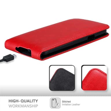 Samsung Galaxy A3 2015 Flipfodral Skal (Röd)
